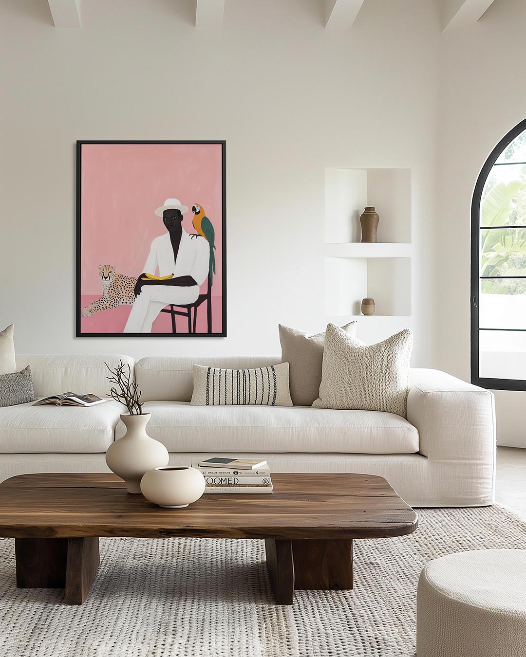 Dierlijke ontmoeting Kunstwerk