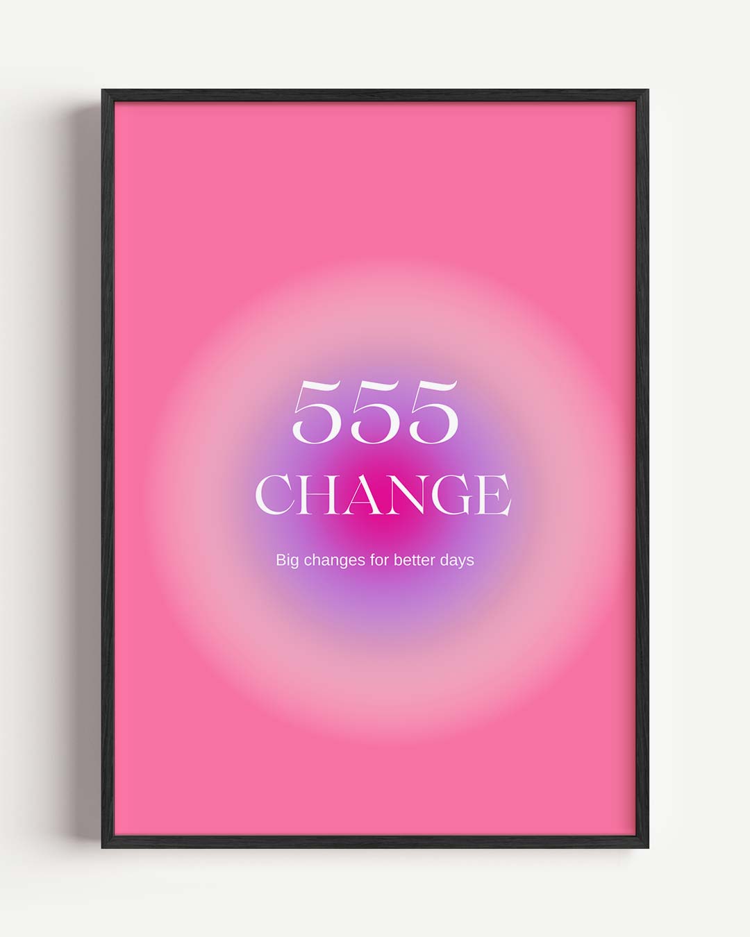 Inspirerende 555 Veranderingen Poster-WallArtistic
