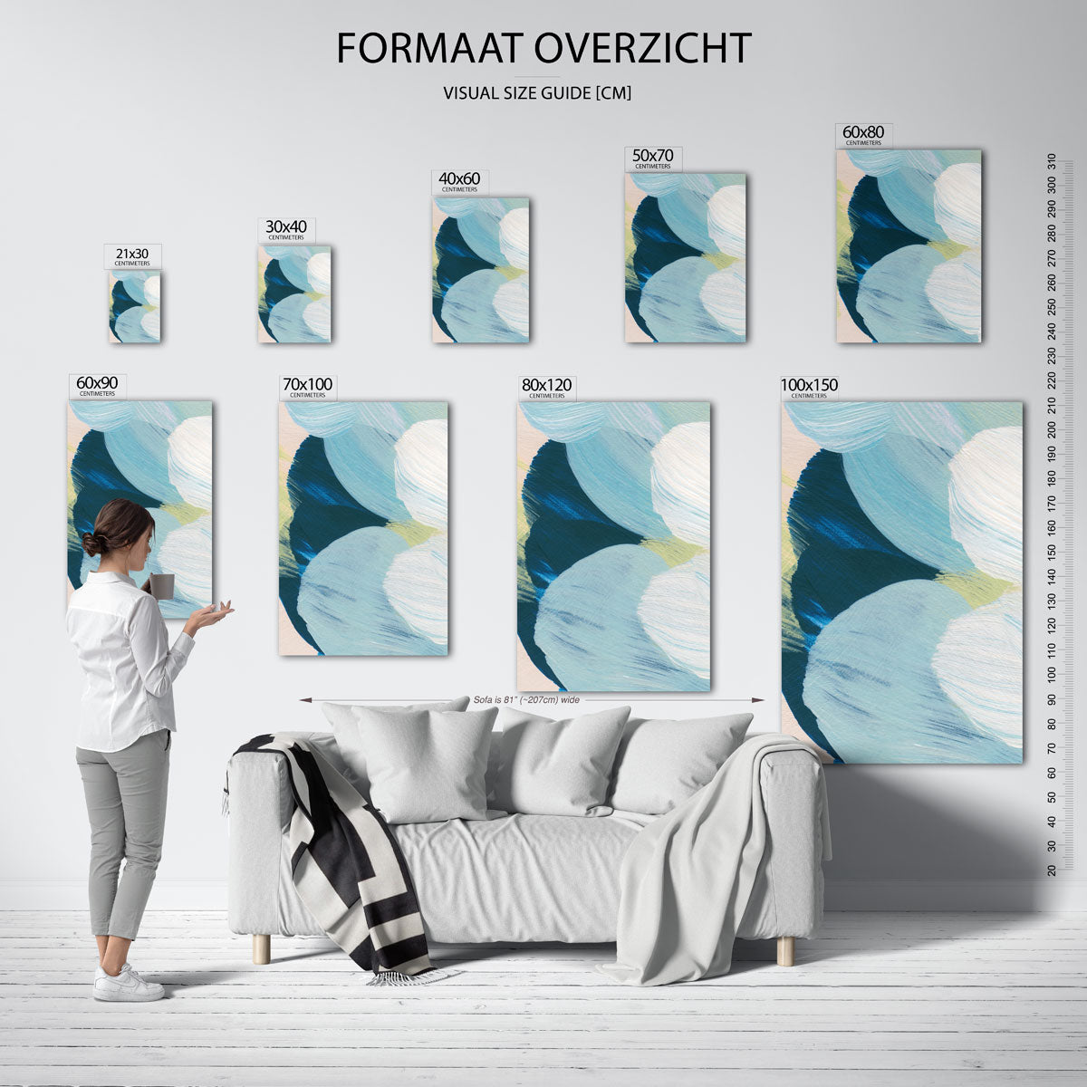 Abstracte vormen Poster