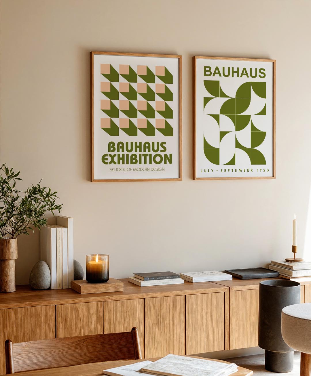 Vorm en schaduw Posterset