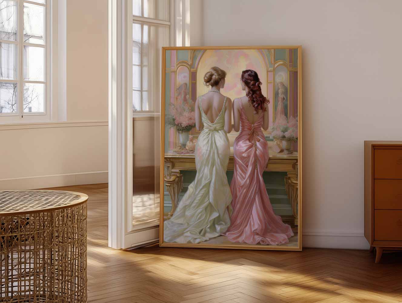 Elegante Avondjurken Poster-WallArtistic