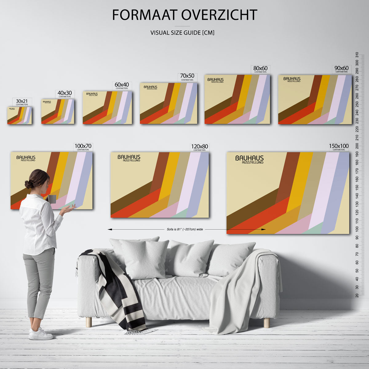 Vorm en kleurvlakken Poster