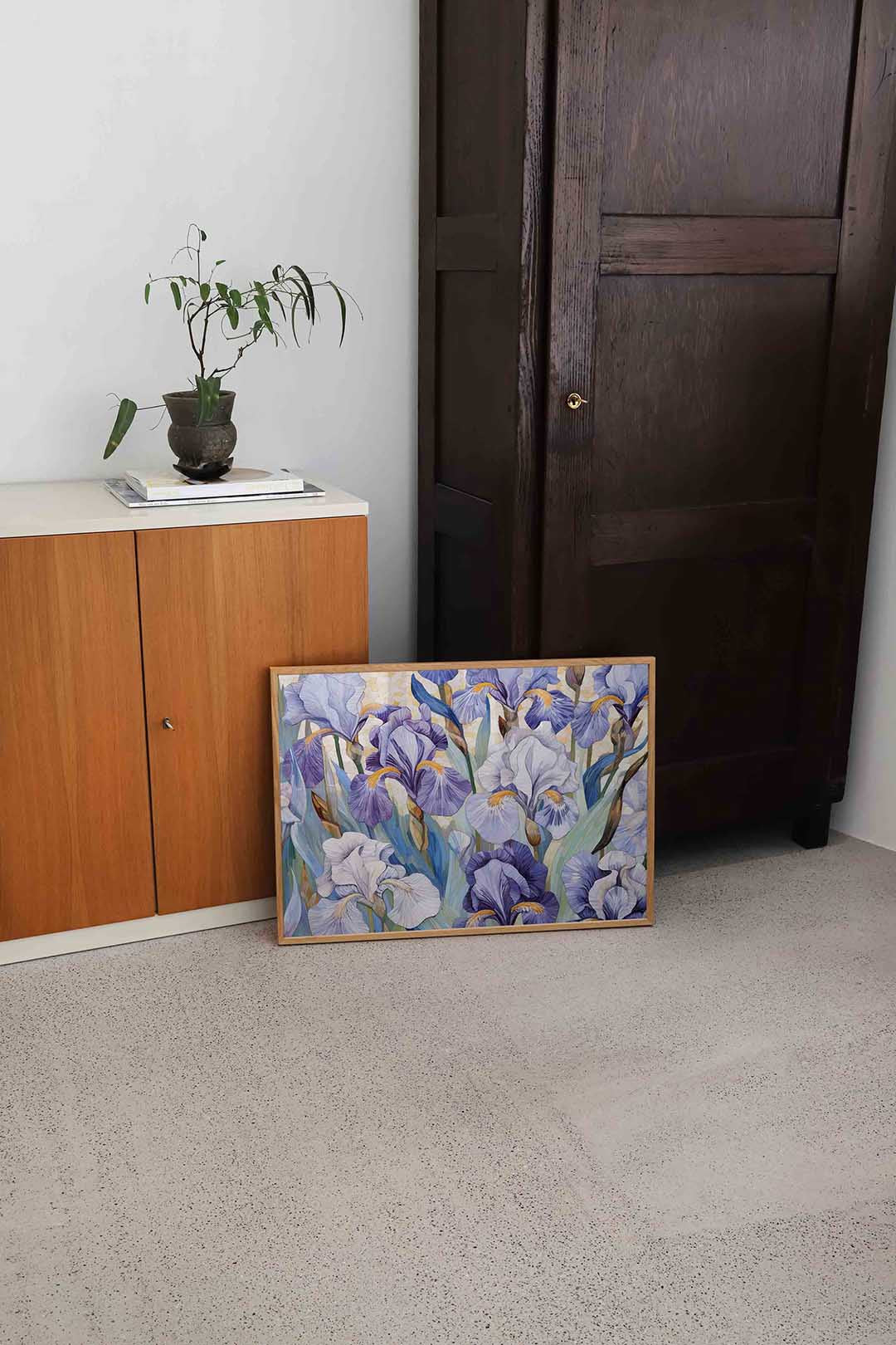 Paarse bloemen Poster