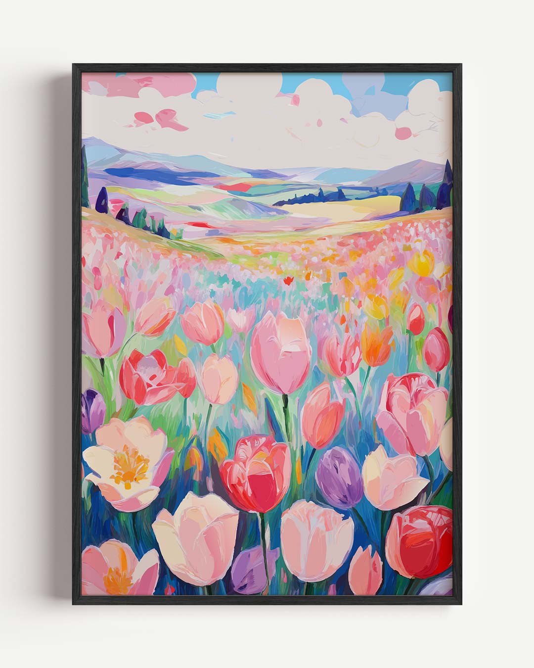 Kleurrijke Bloemenweide Poster-WallArtistic