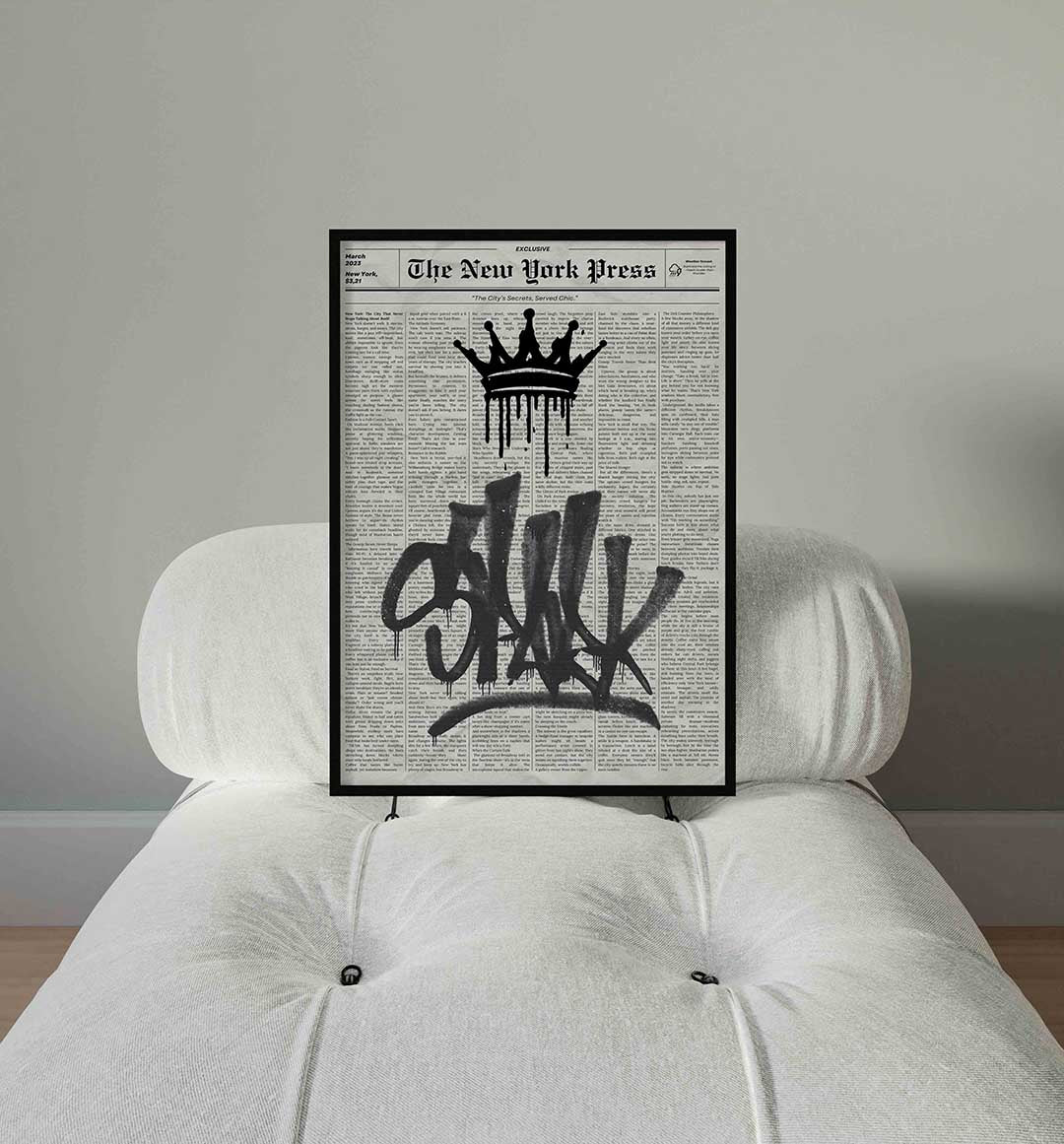 Krant met kroon Poster
