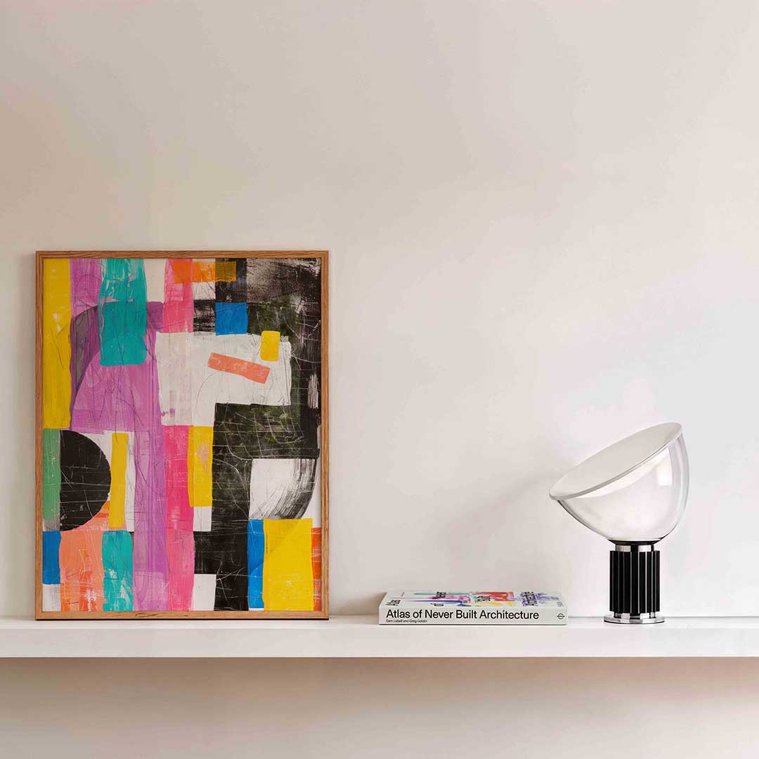 Abstracte vormen en kleuren Poster