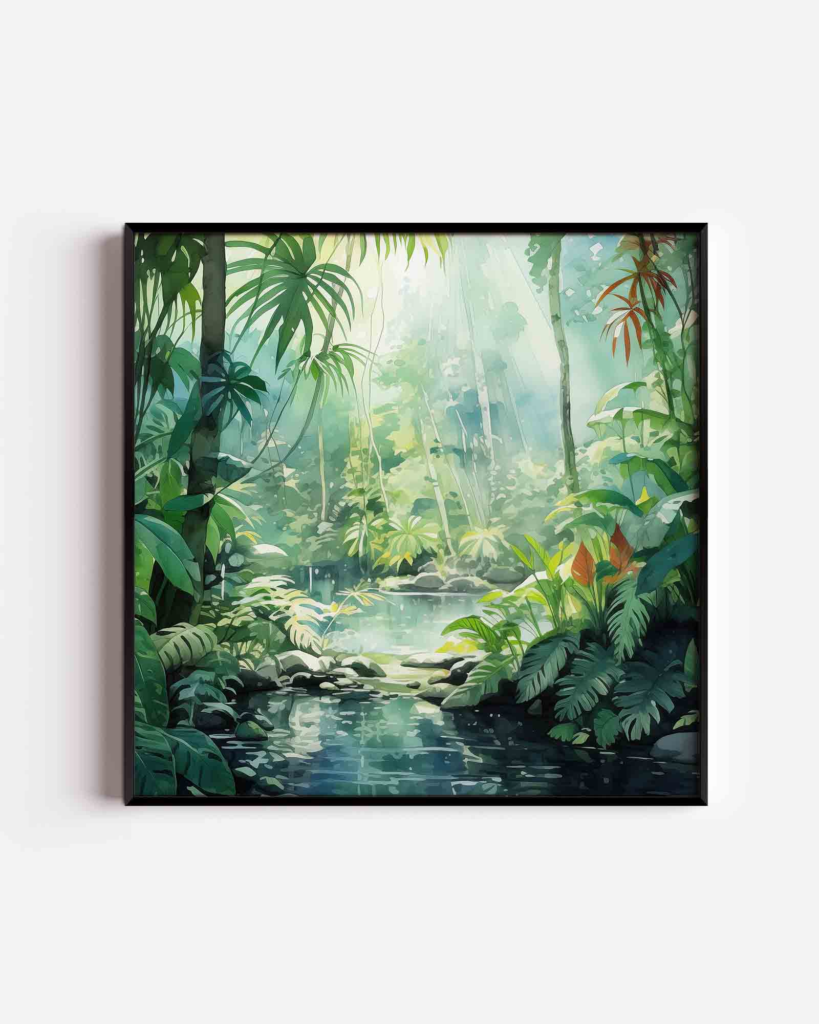 Tropisch bos Poster
