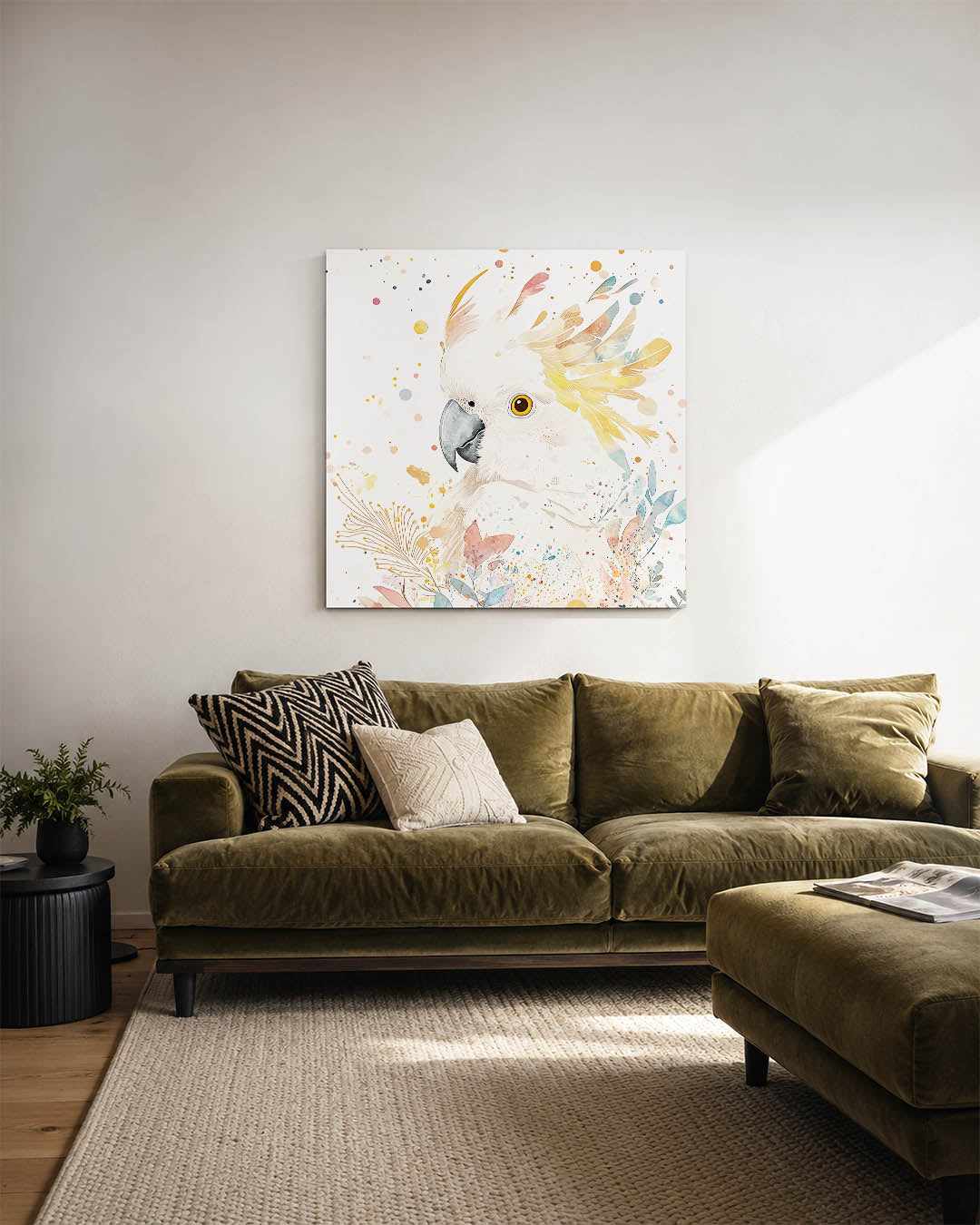 Vrolijke vogel illustratie Kunstwerk
