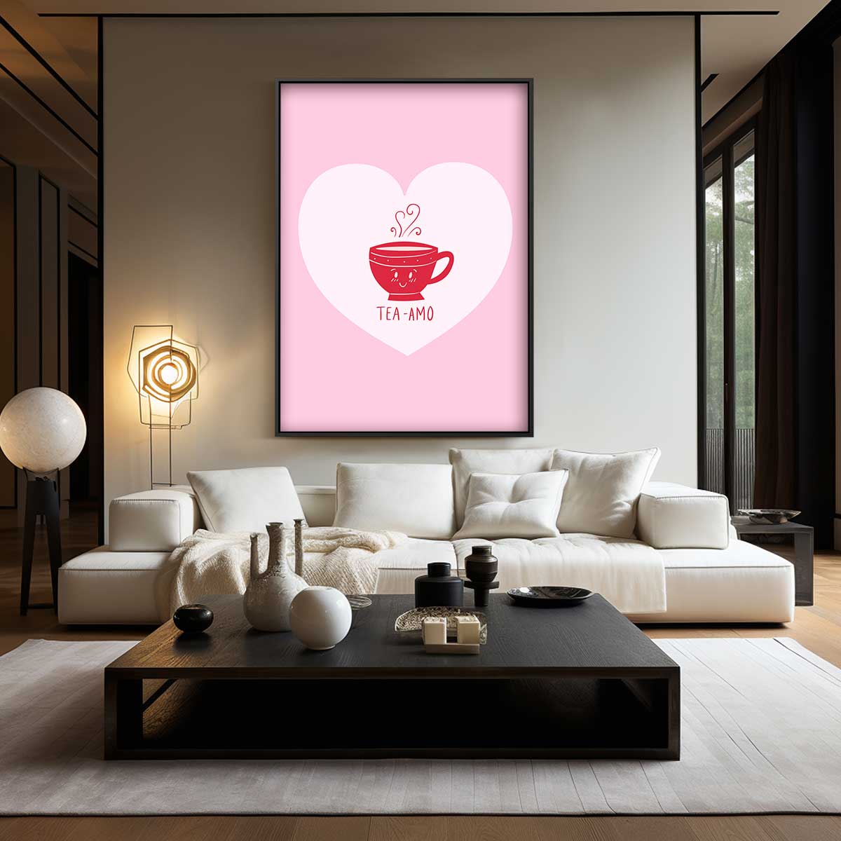 Tea-Amo Hart Poster Kunstwerk-canvas-dibond-plexiglas-wanddecoratie-WallArtistic