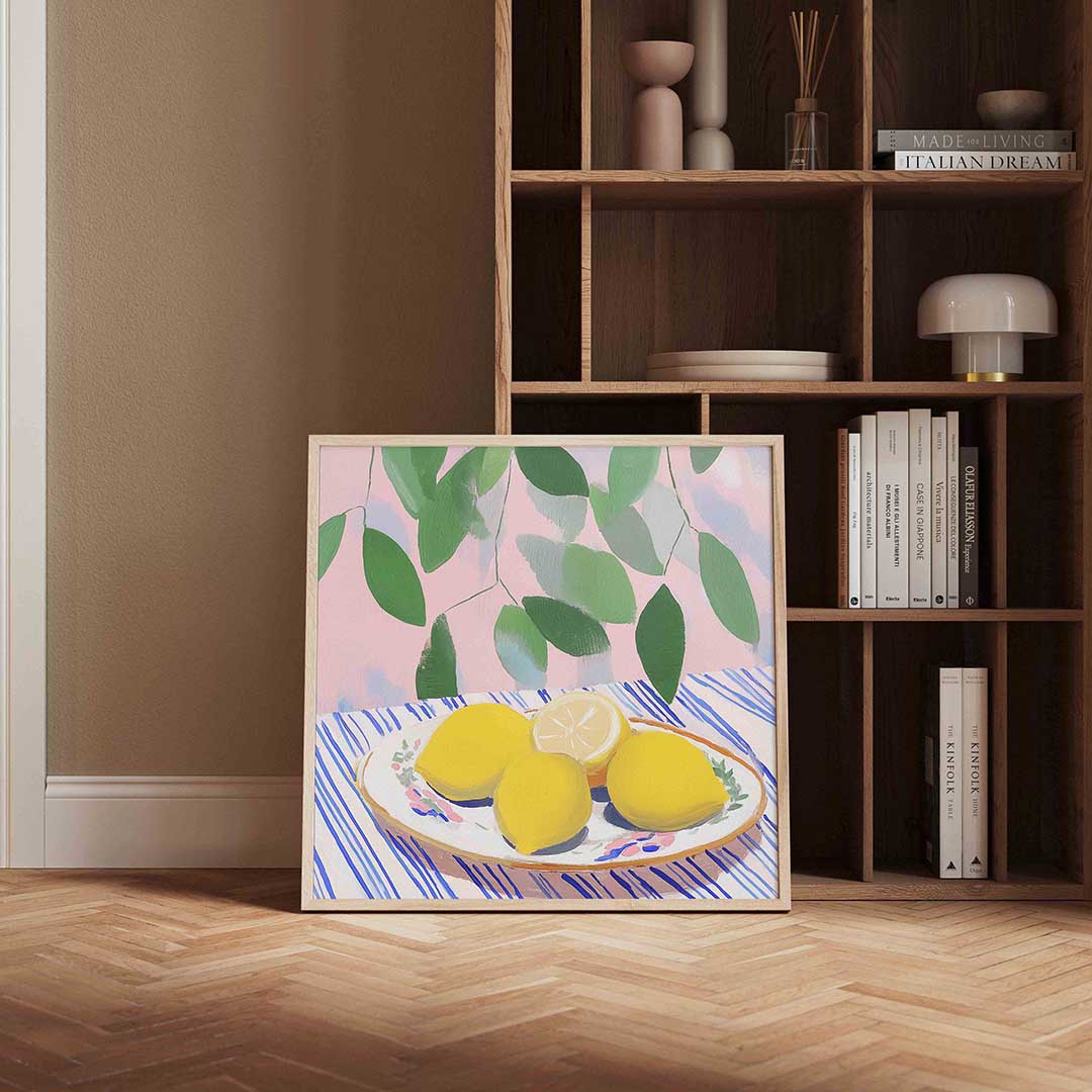 Citroenen op tafel Poster