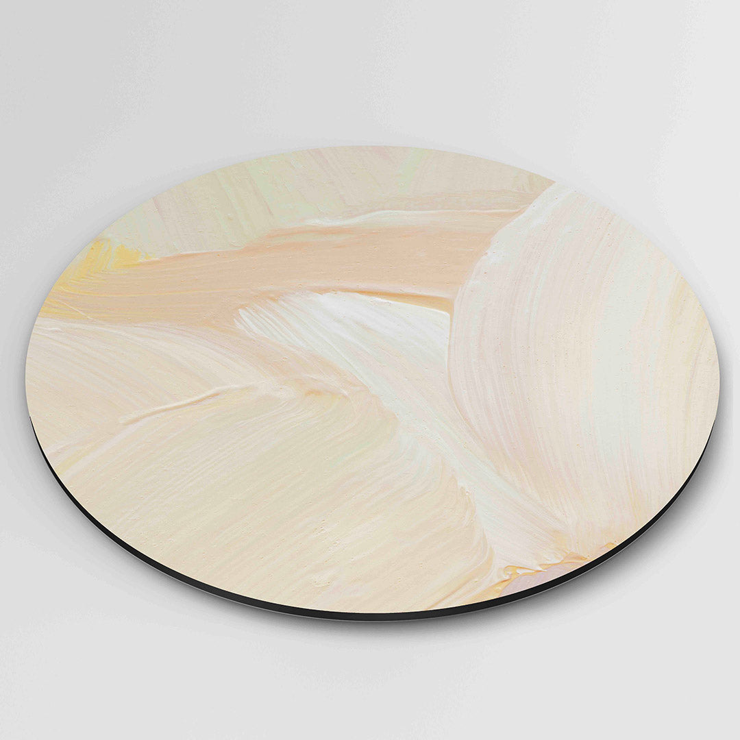 Pastelkleuren abstracte Muurcirkel
