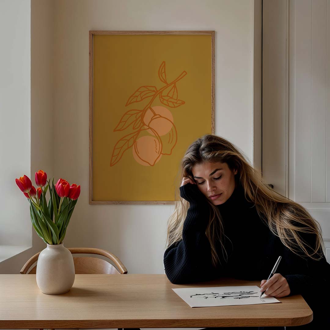 Citruskunst aan de Muur Poster-WallArtistic