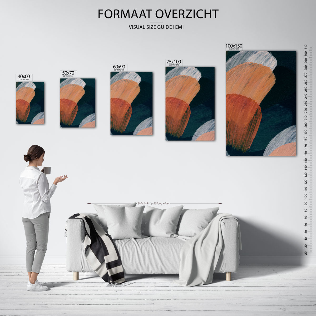 Kleurencompositie Kunstwerk