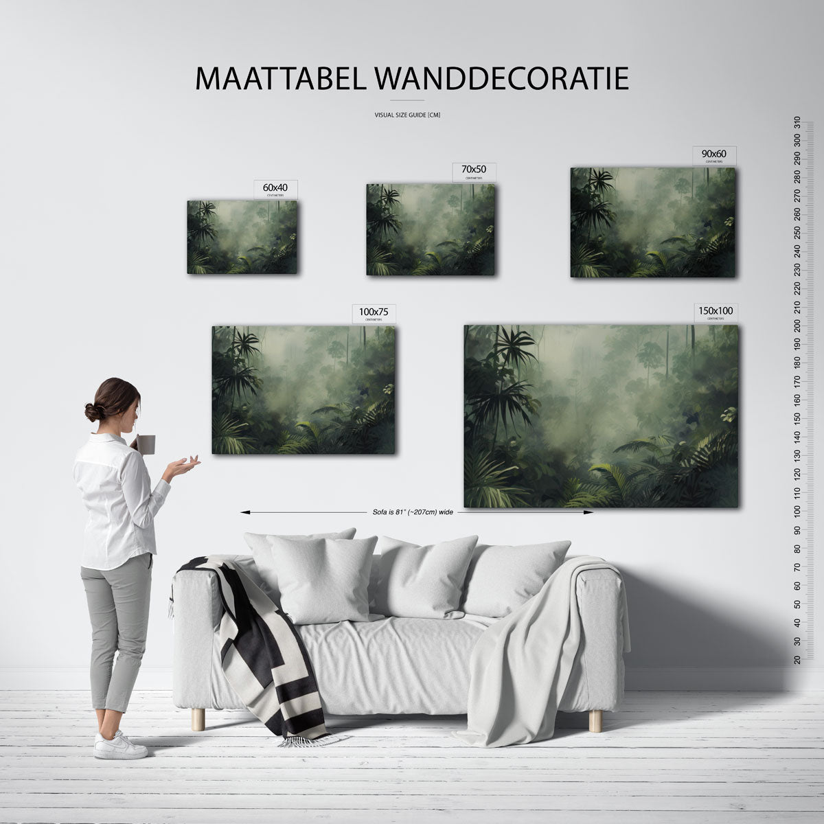 Mysterieuze jungle Kunstwerk