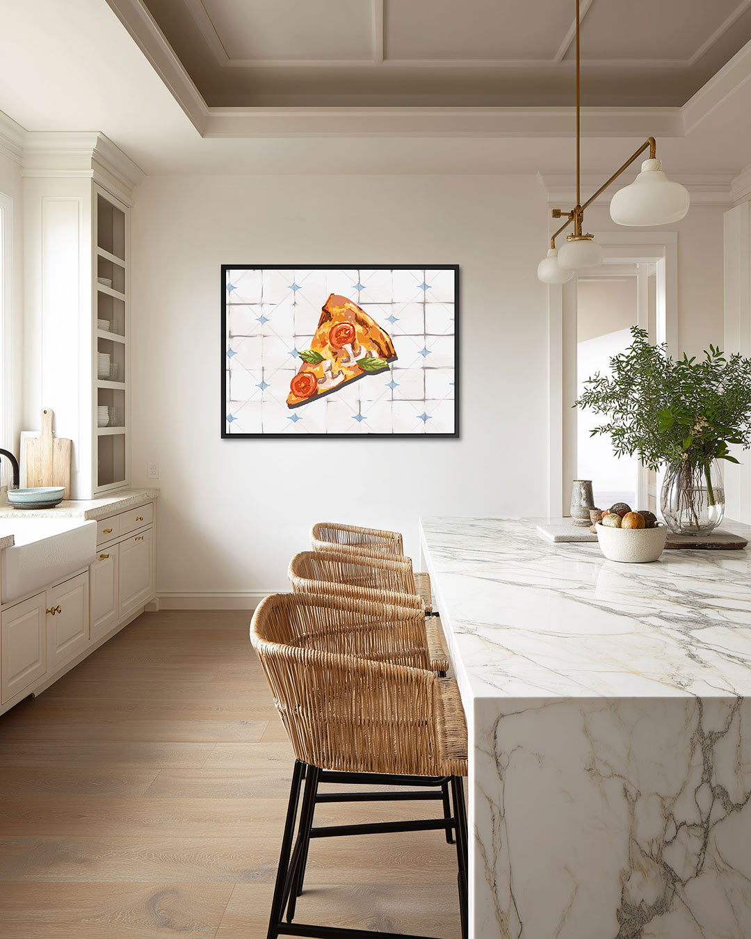 Pizza illustratie Kunstwerk