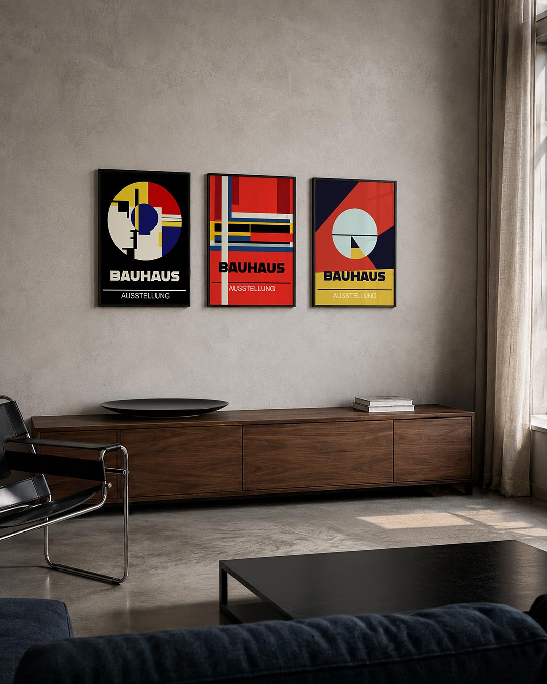 Kleurrijke cirkelcompositie Posterset
