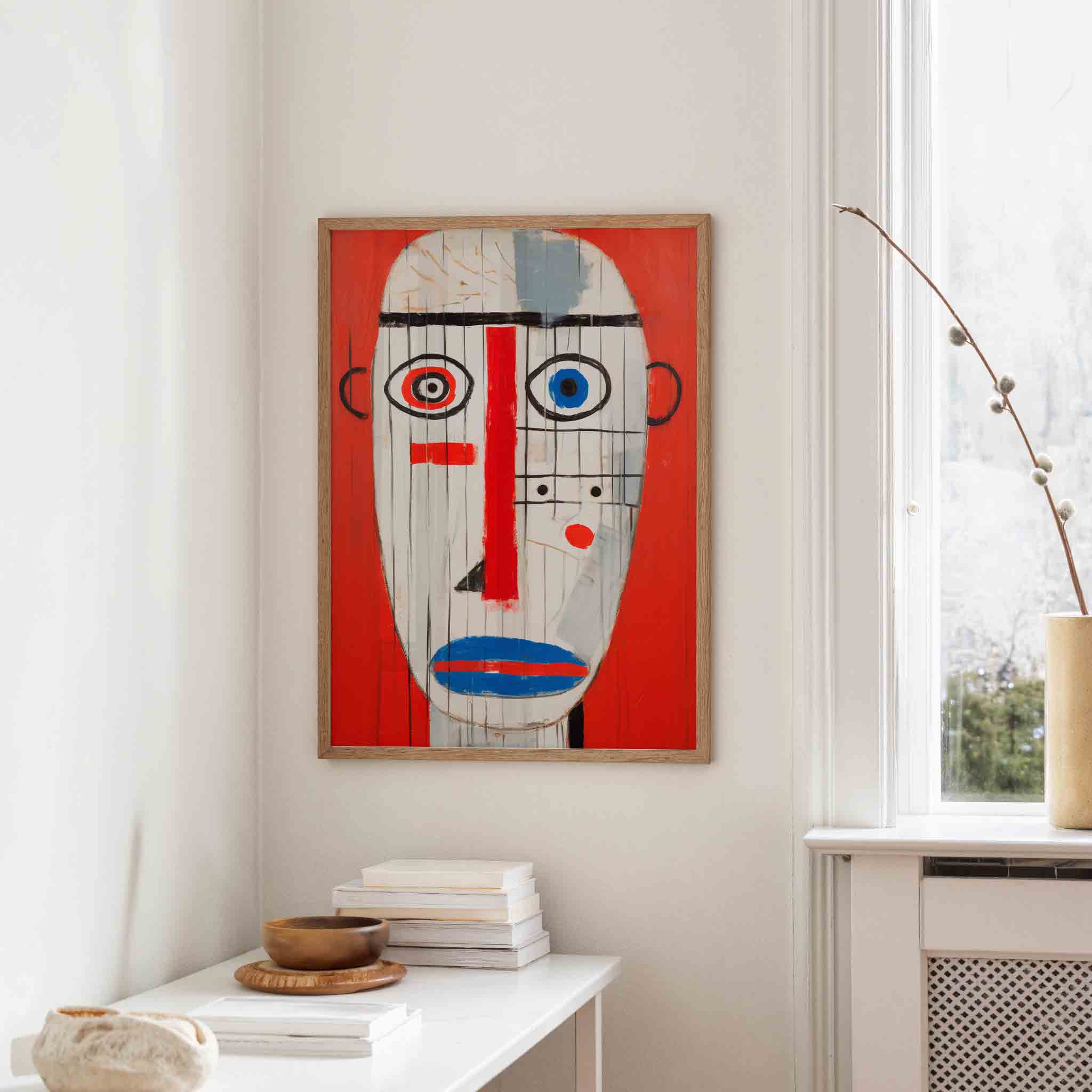 Abstract gezicht Poster