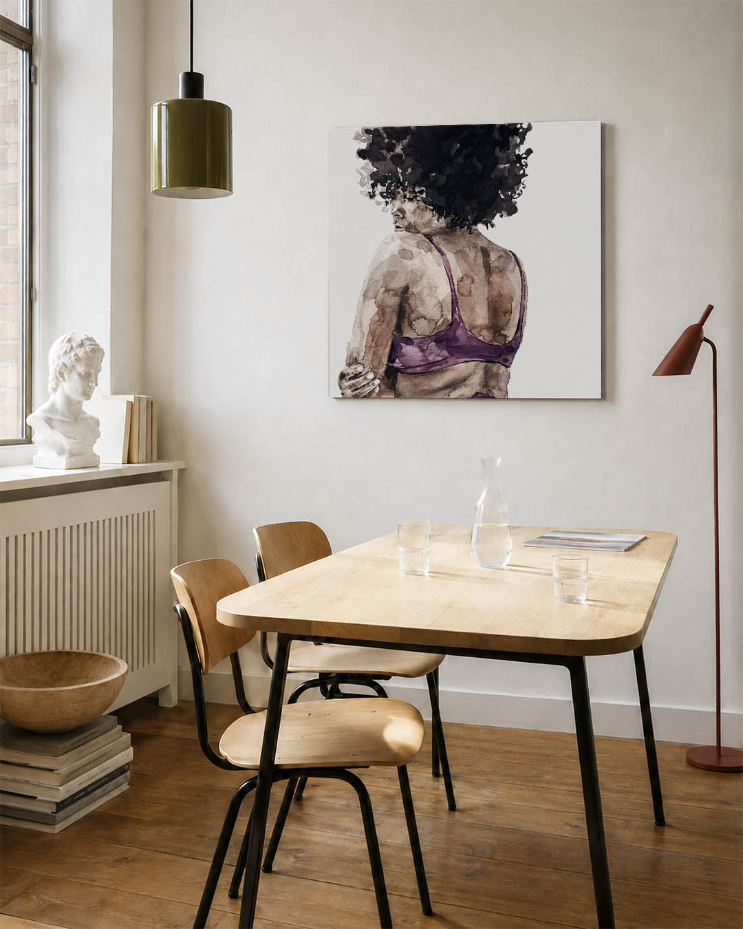 Vrouwelijke silhouet Kunstwerk