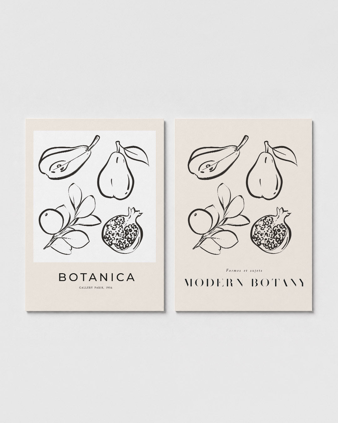 Fruitige lijnenspel Posterset