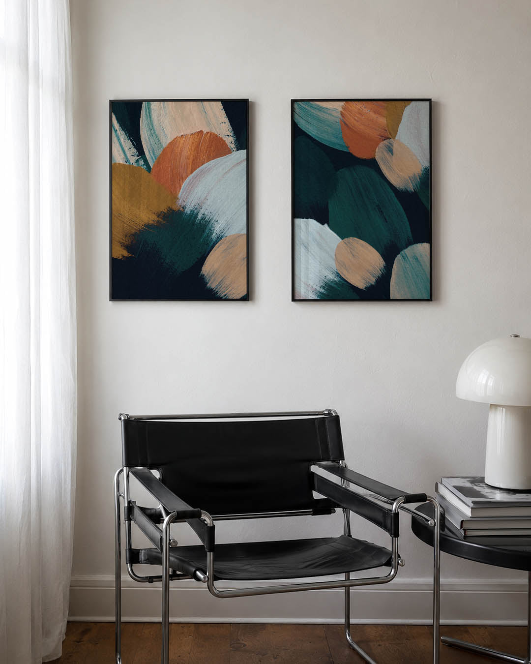 Kleurvlakken en beweging Posterset