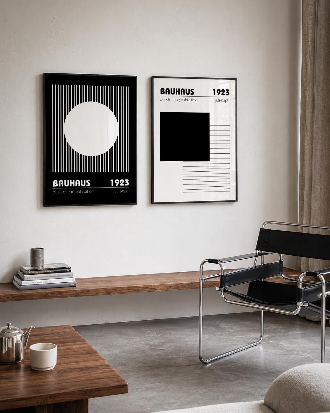 Lijnen en cirkel Posterset