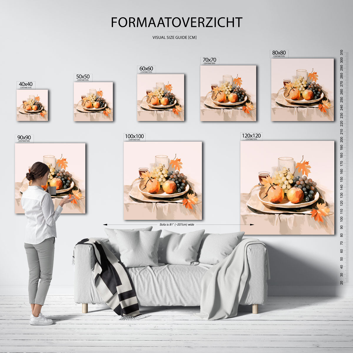 Fruit en bladeren Poster