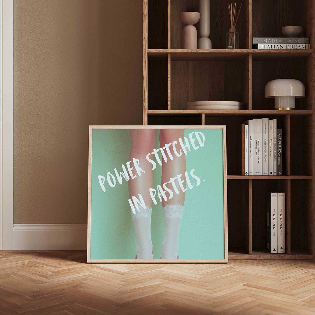 Pastel benen Poster