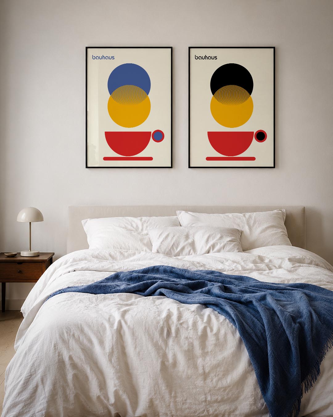 Kleurrijke cirkelcompositie Posterset