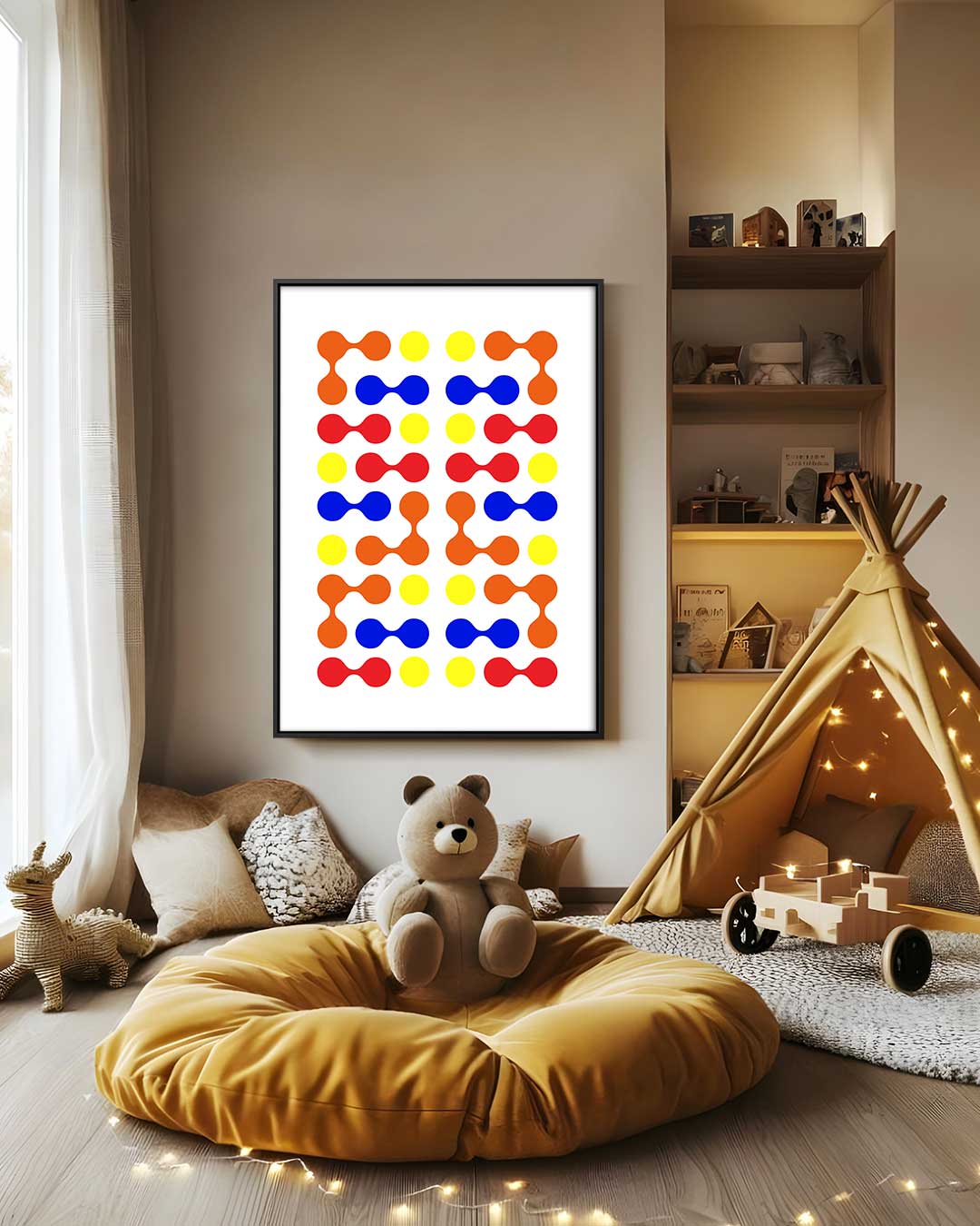 Colorful Molecules Artwork