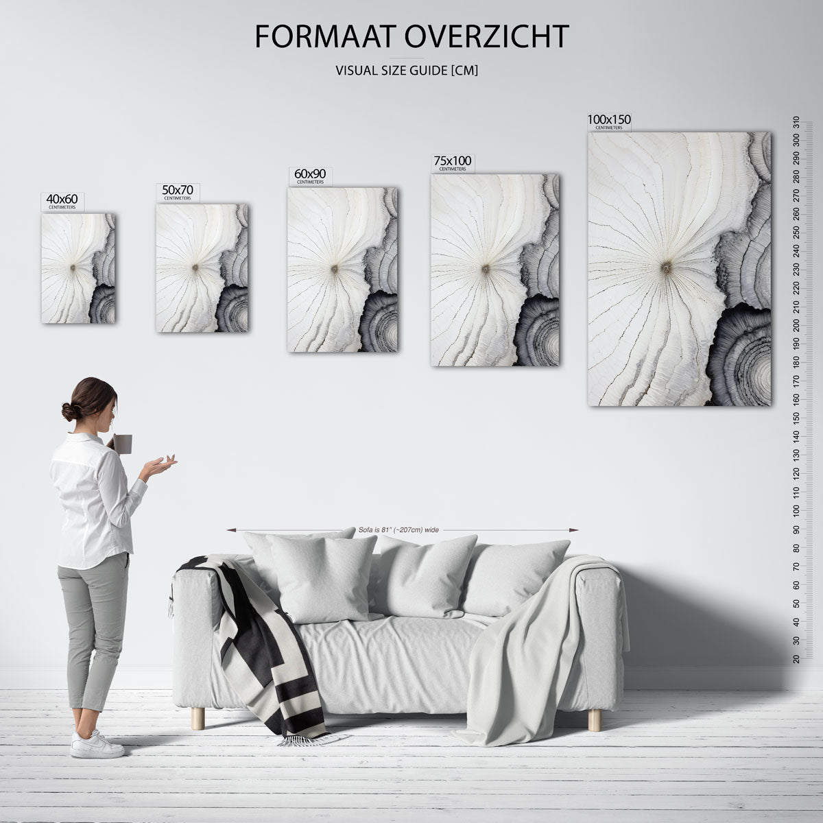 Organische lijnen Kunstwerk
