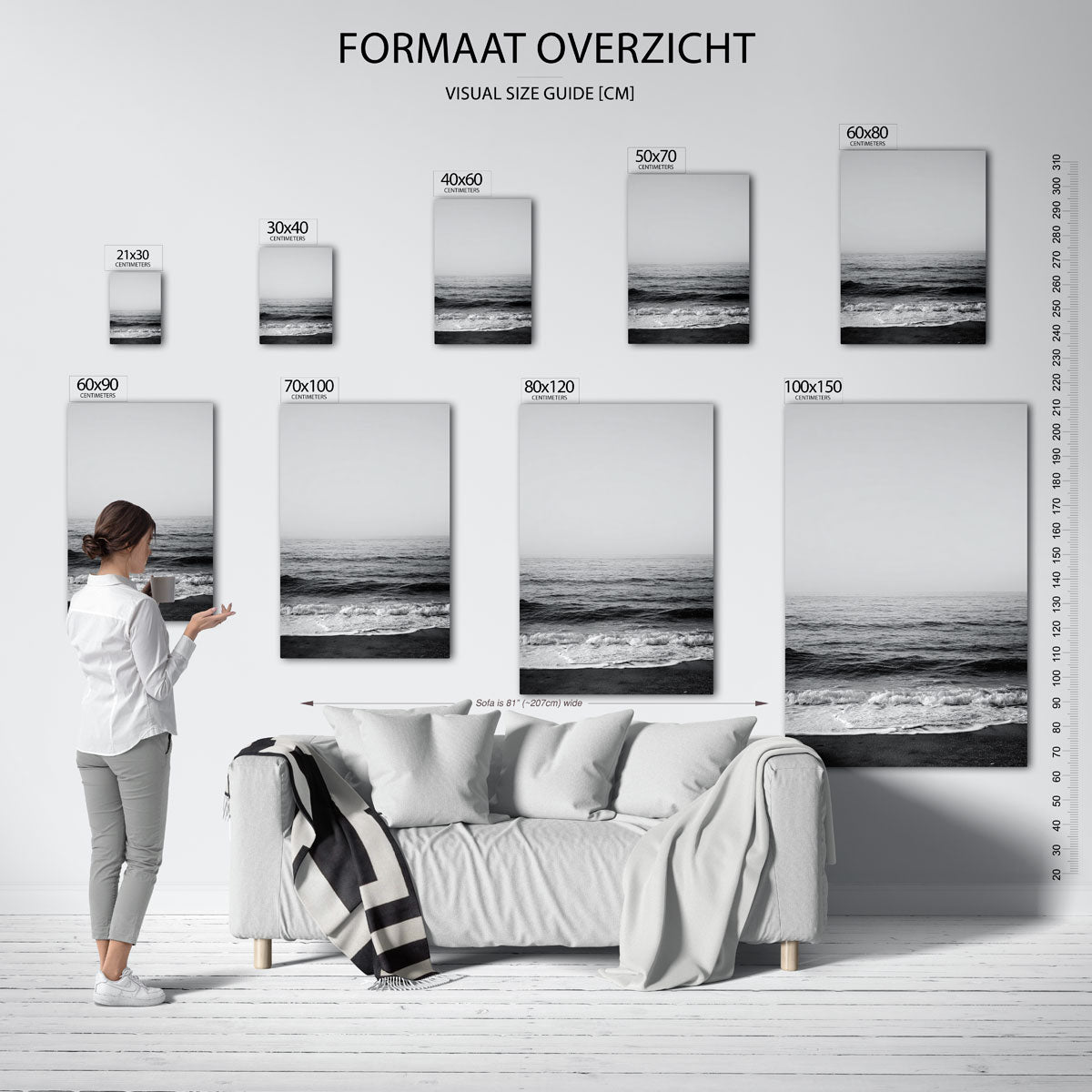 Golven aan de kust Poster