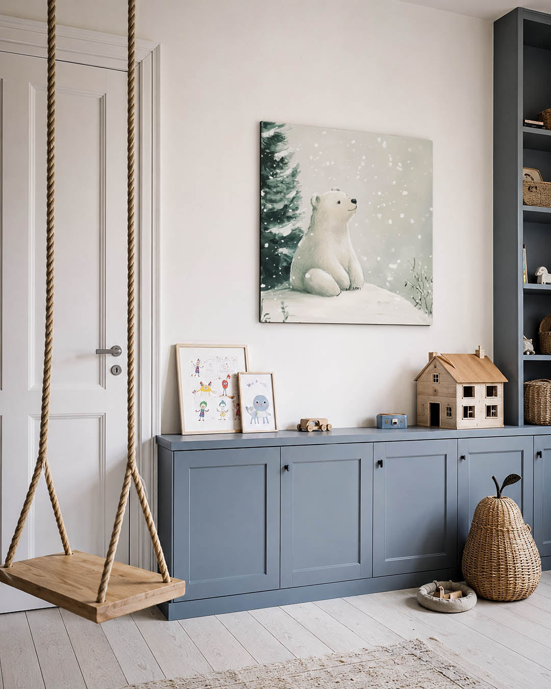 Dromerige ijsbeer Kunstwerk