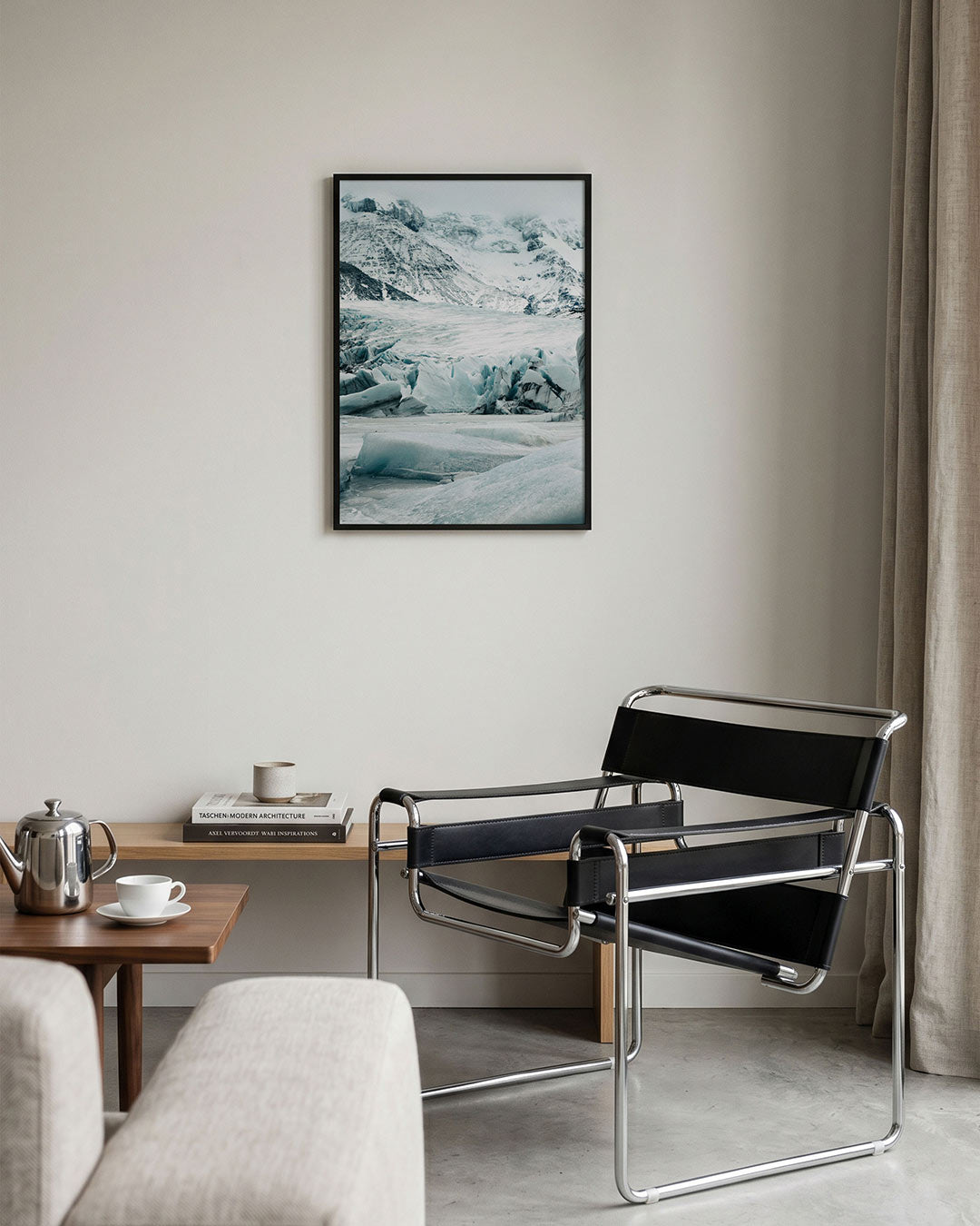 Ijslandschap bergen Poster