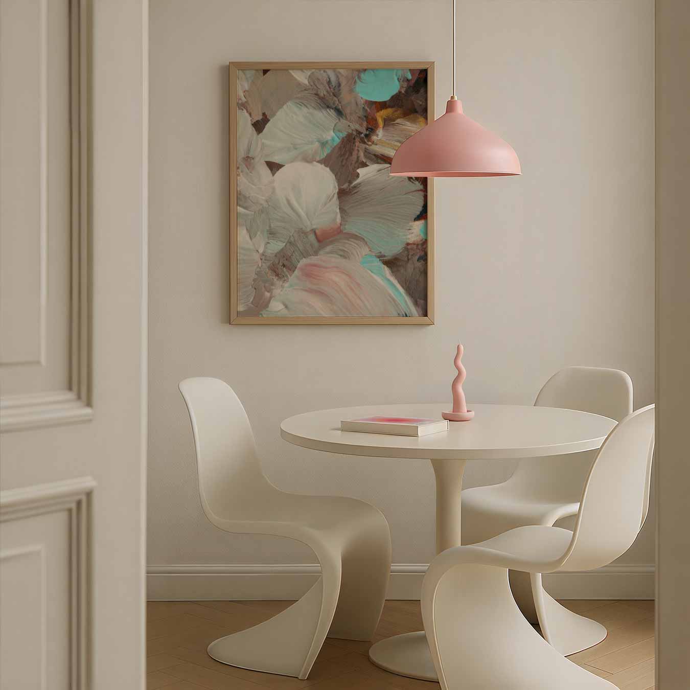 Dromerige Abstracte Kunstposter-WallArtistic