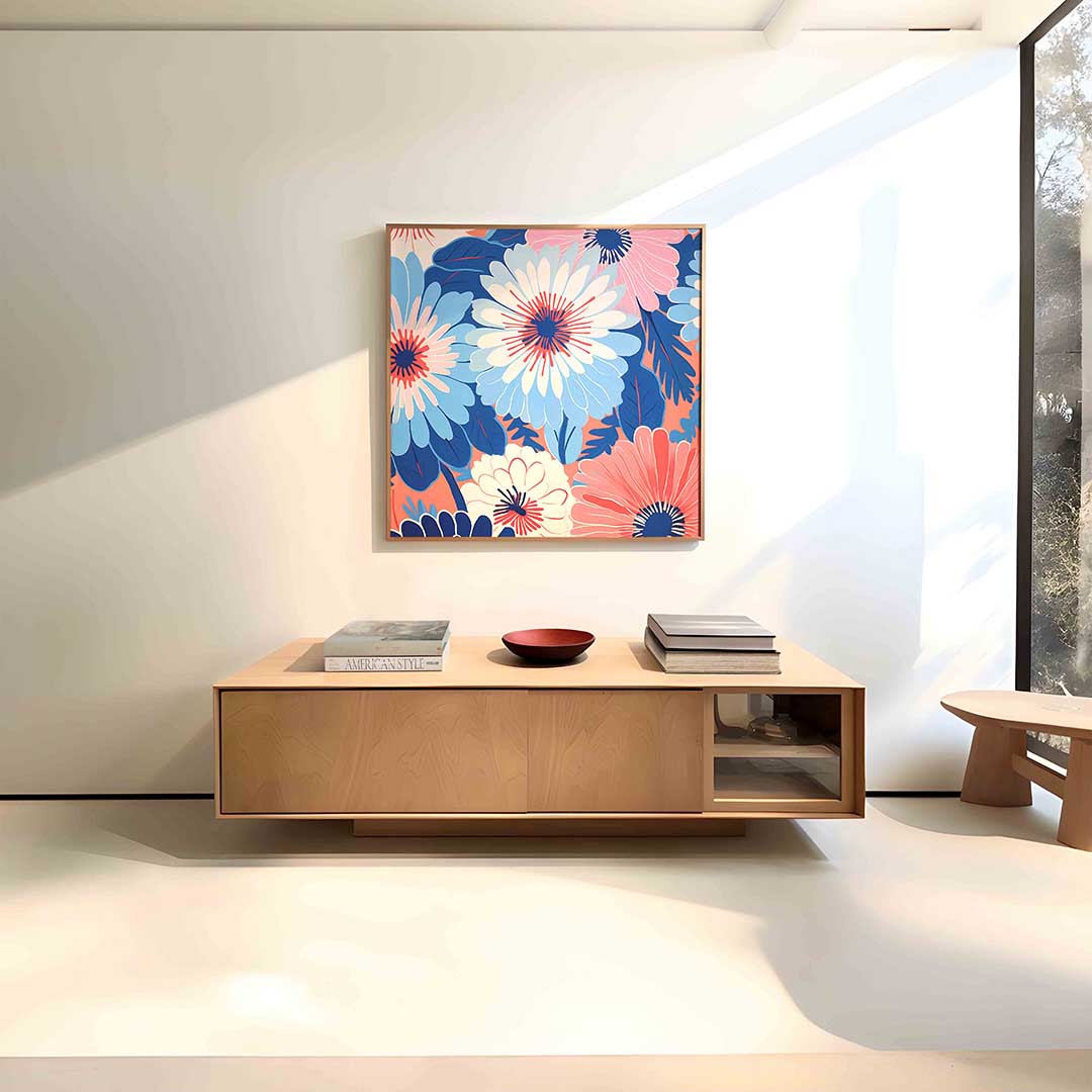 Bloemen en bladeren Poster