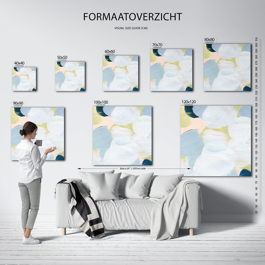 Kleurrijke vormen Kunstwerk