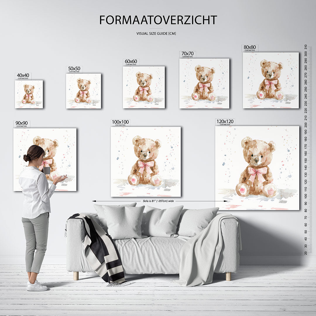 Zachte beer illustratie Kunstwerk