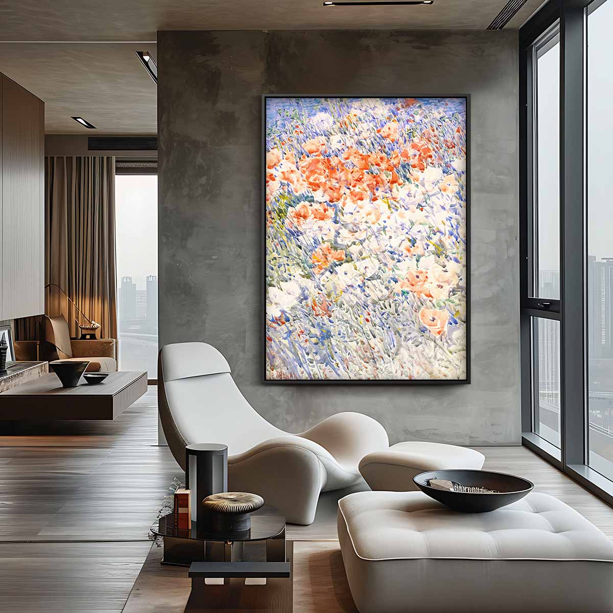 Bloemenweelde in de Natuur Kunstwerk-canvas-dibond-plexiglas-wanddecoratie-WallArtistic