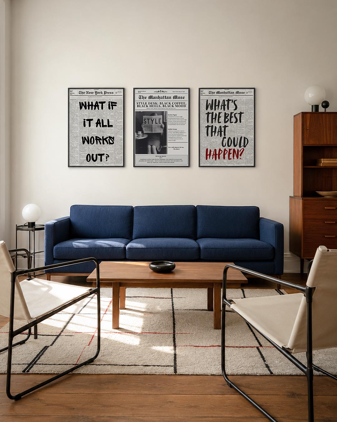 Typografische uitdrukking Posterset