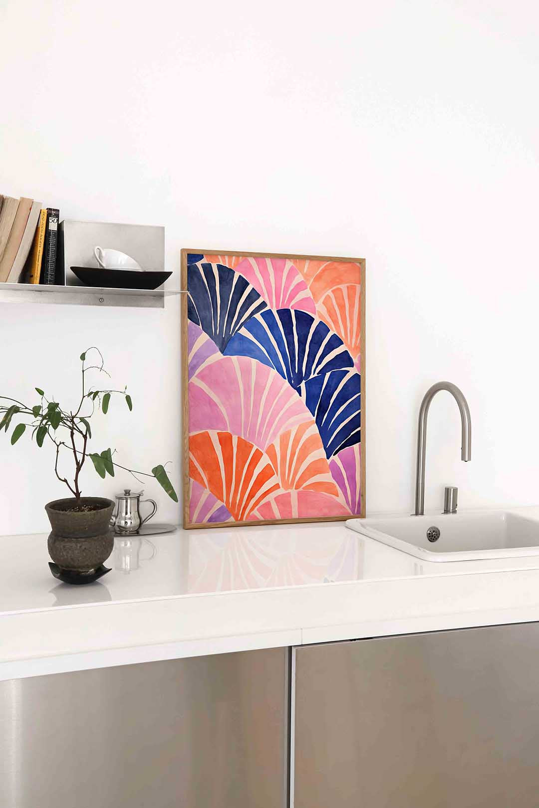 Abstracte schelpen Poster