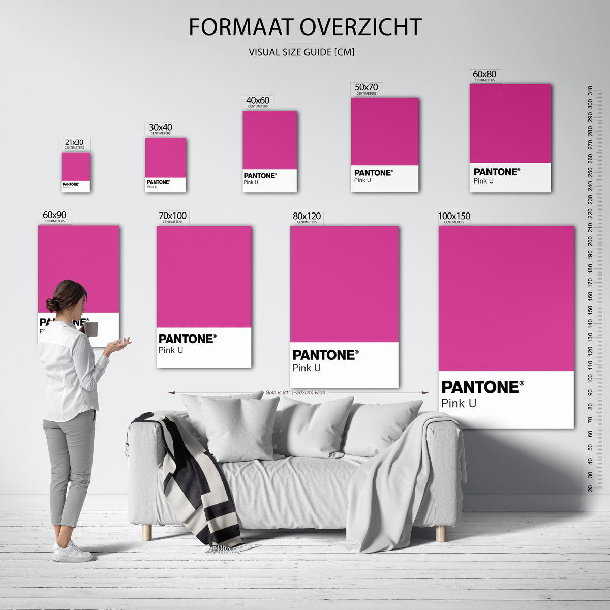 Pantone pink Poster