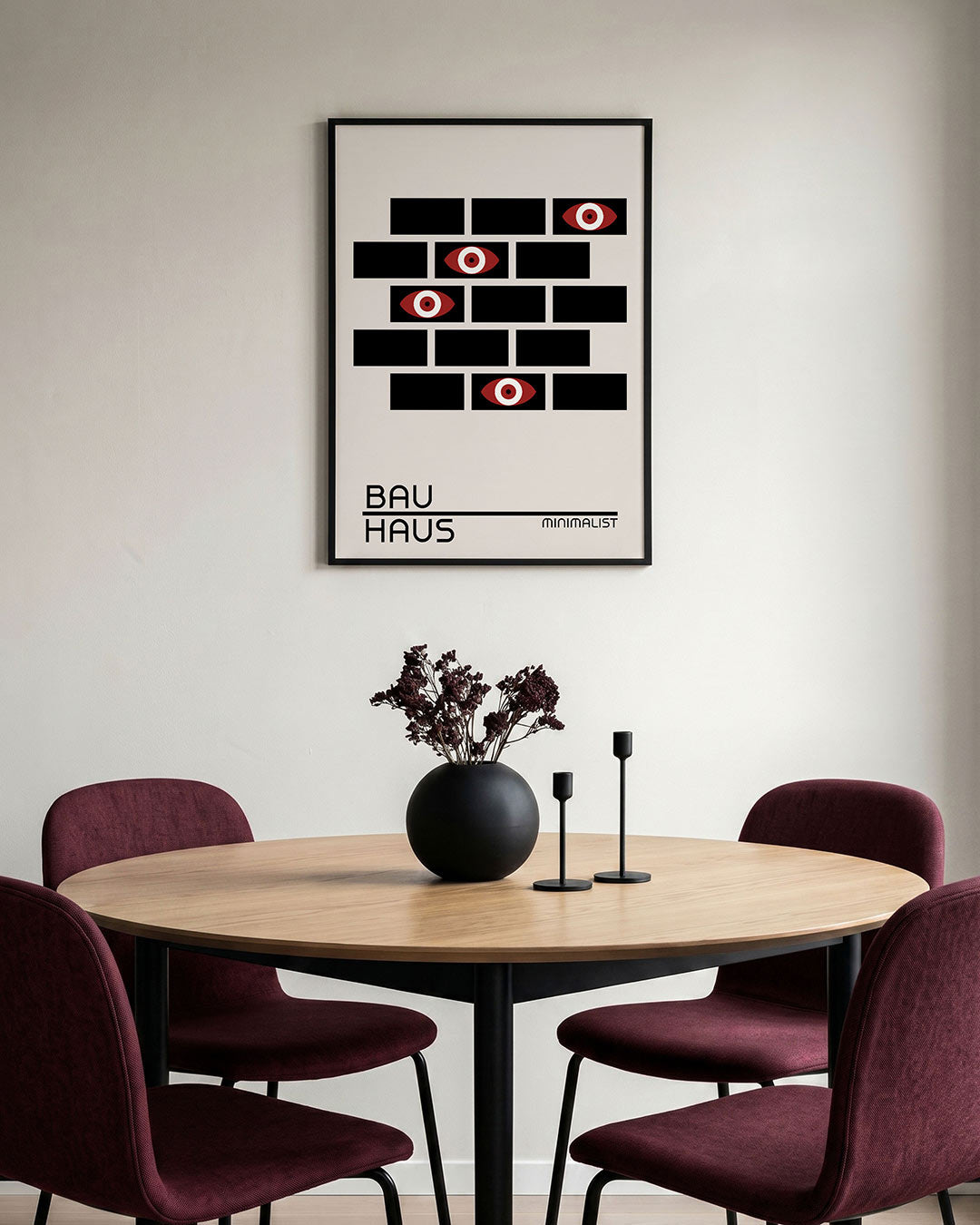 Oogpatroon en lijnen Poster
