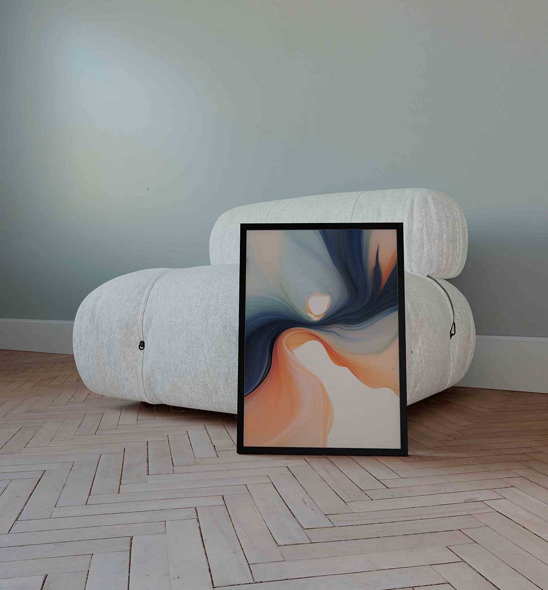 Vloeiende kleuren Poster