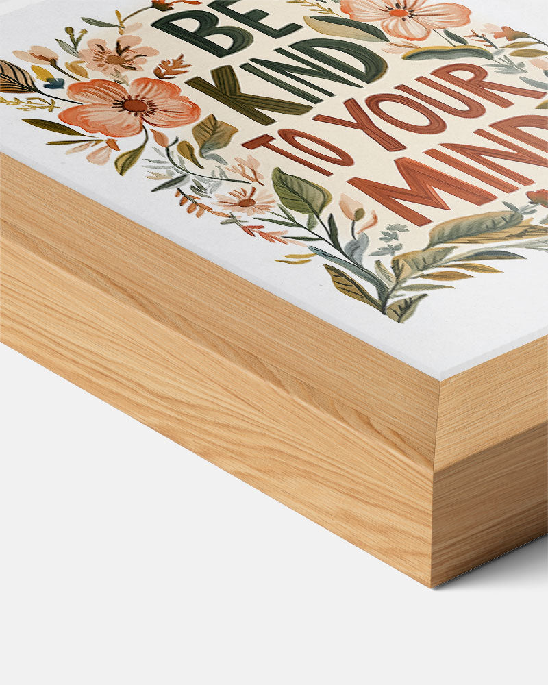 Bloemenposter met Inspirerende Tekst Poster-WallArtistic