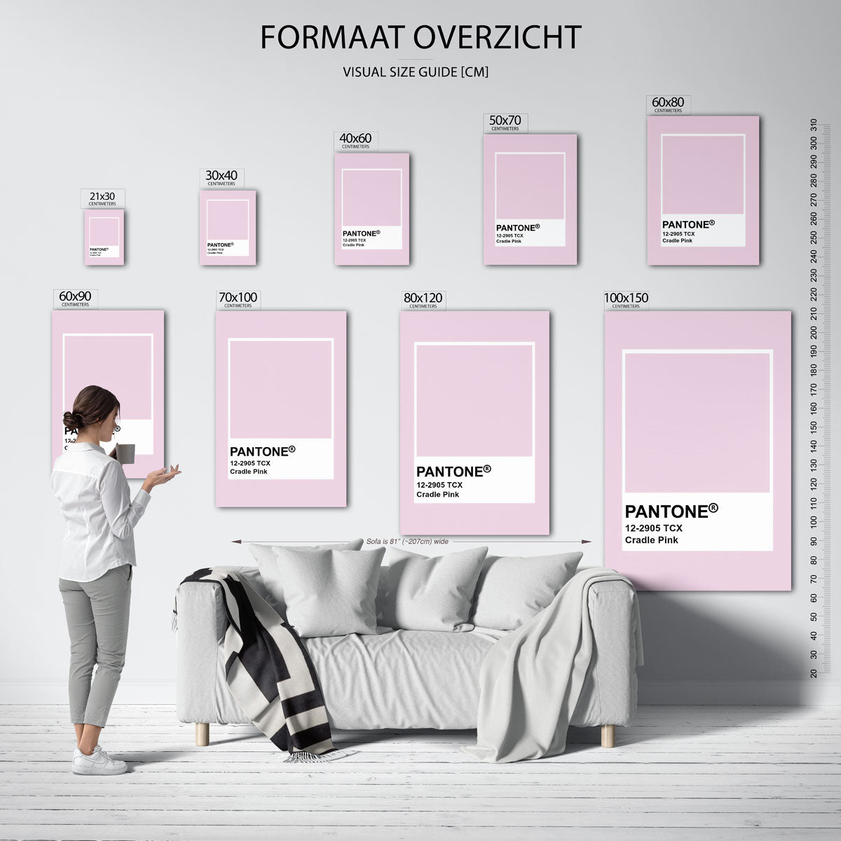 Pantone cradle pink Poster