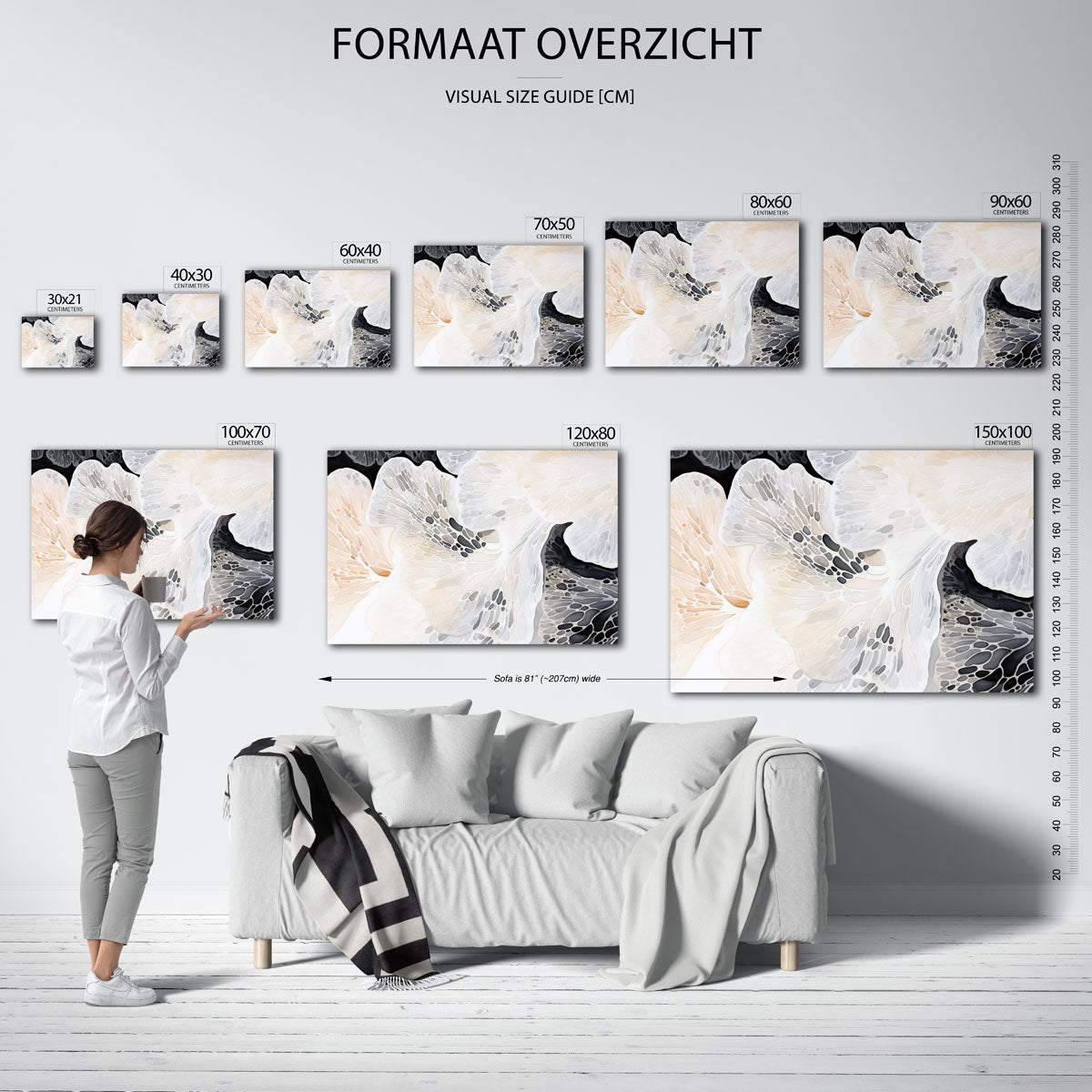 Organische vormen Poster