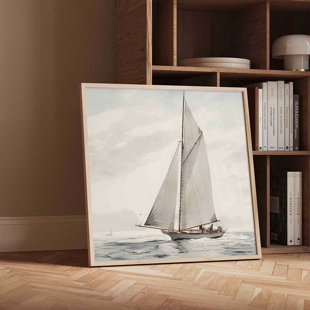 Zeilboot op zee Poster