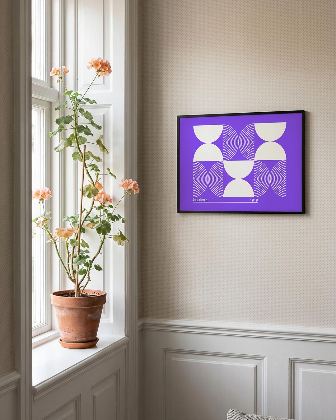 Cirkelvormen en lijnen Poster