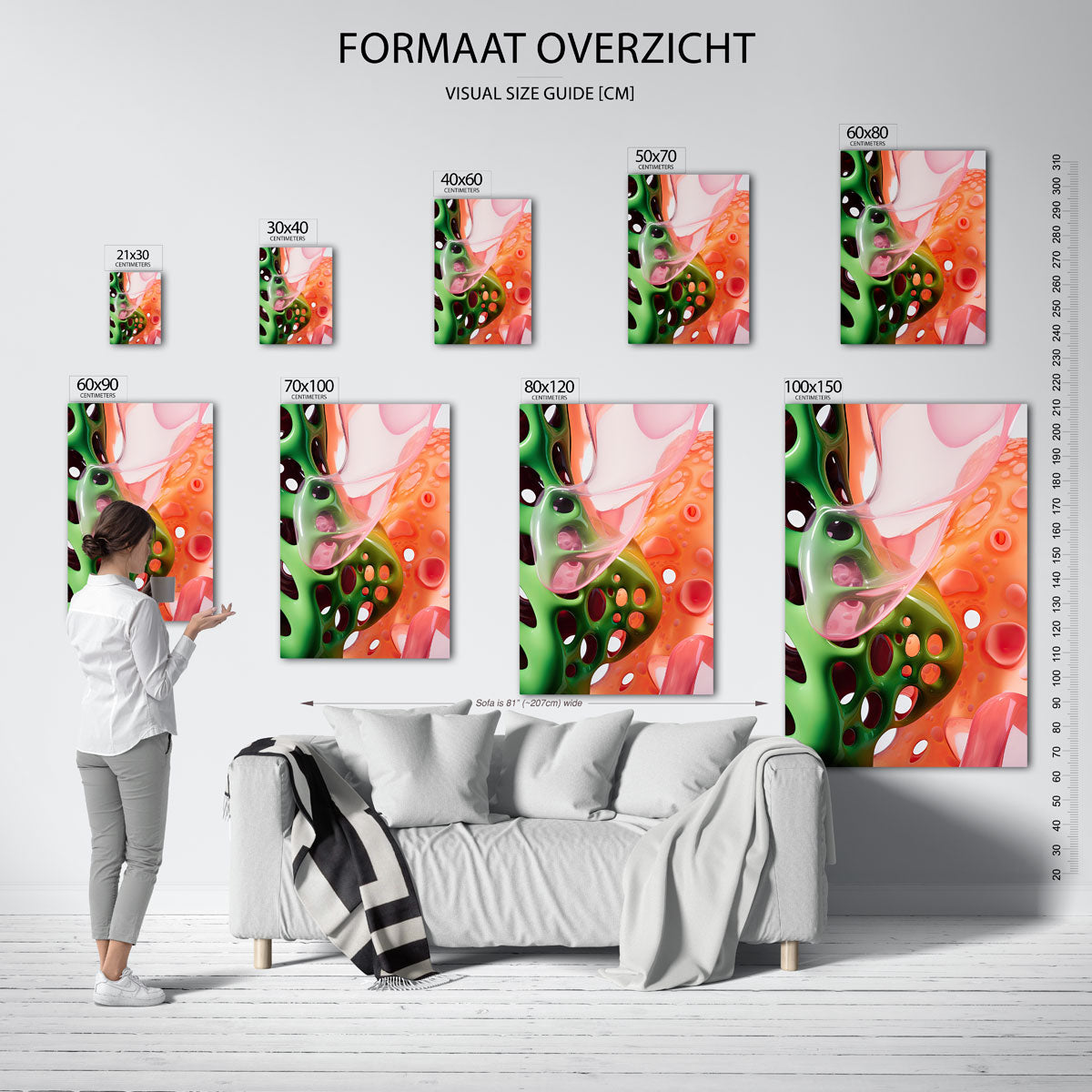 Abstracte vormen Poster