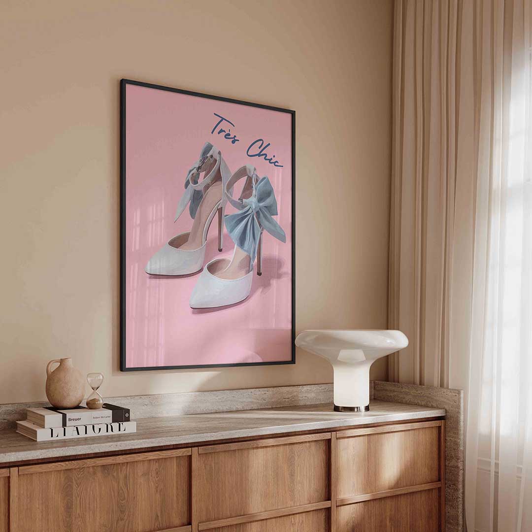 Hoge hakken met strik Poster